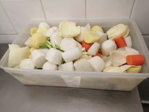 Des légumes frais pour le potage