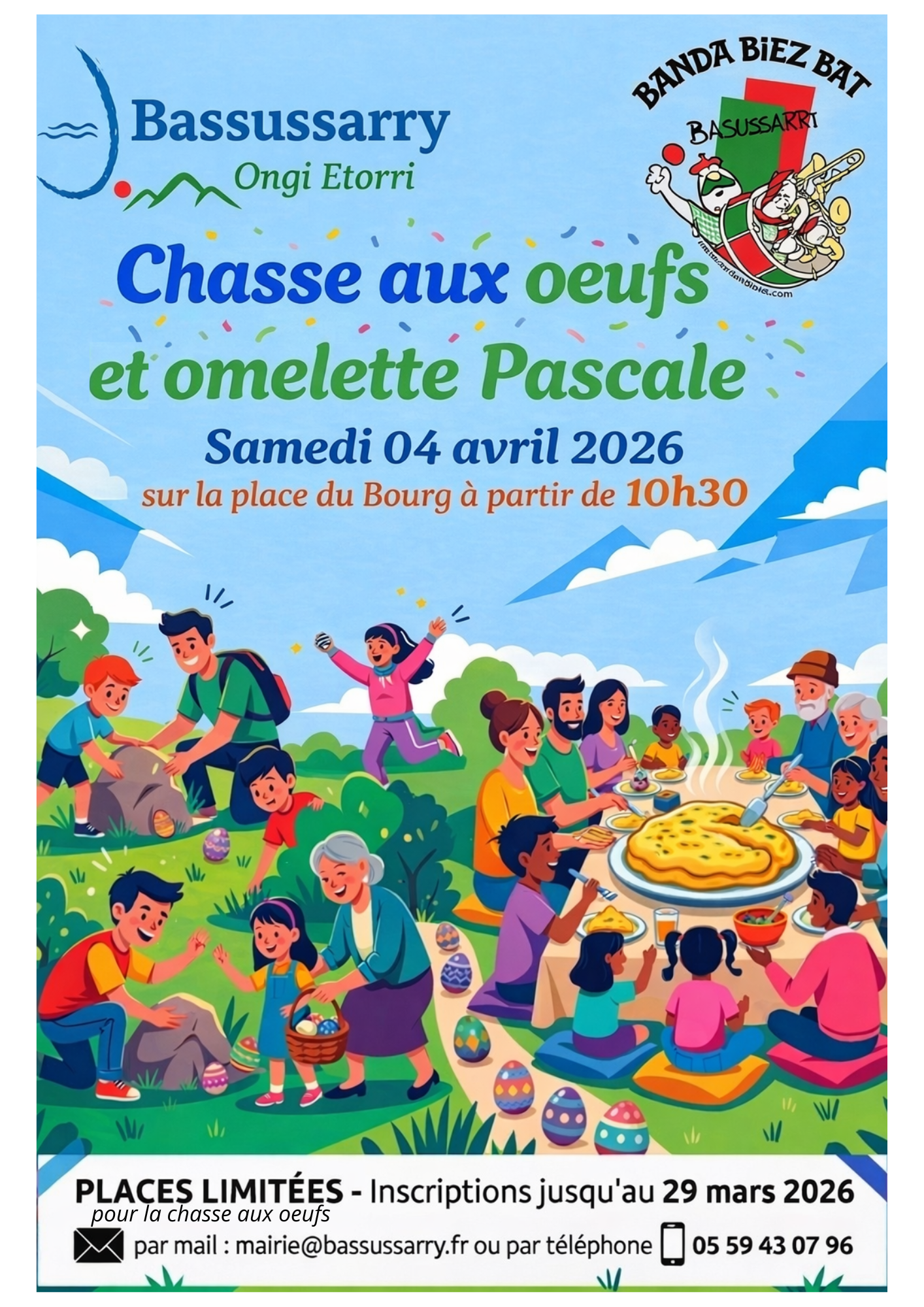Affiche chasse aux oeufs 2026