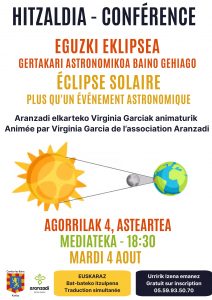 Affiche bilingue Éclipse solaire VF