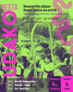 Affiche spectacle danse basque 2026