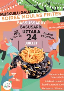 affiche soirée moules frites 2026