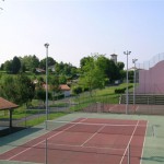 Les courts de tennis