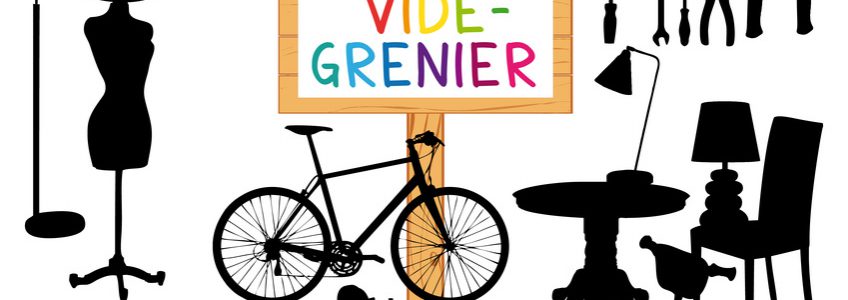 Vide-grenier. Affiche vnement.